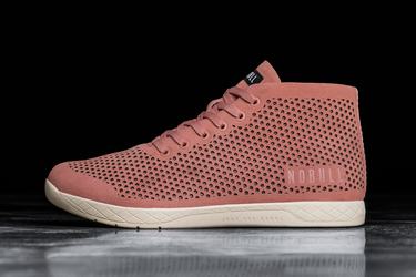 Nobull Suede Mid Men's Trainers Rose | Australia (SB4687)